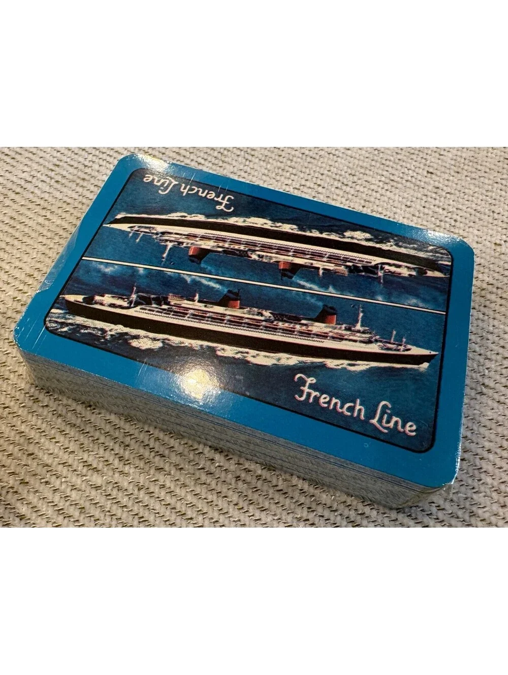 Vintage French Line Playing Cards Sealed Deck Compagnie Generale Transatlantique